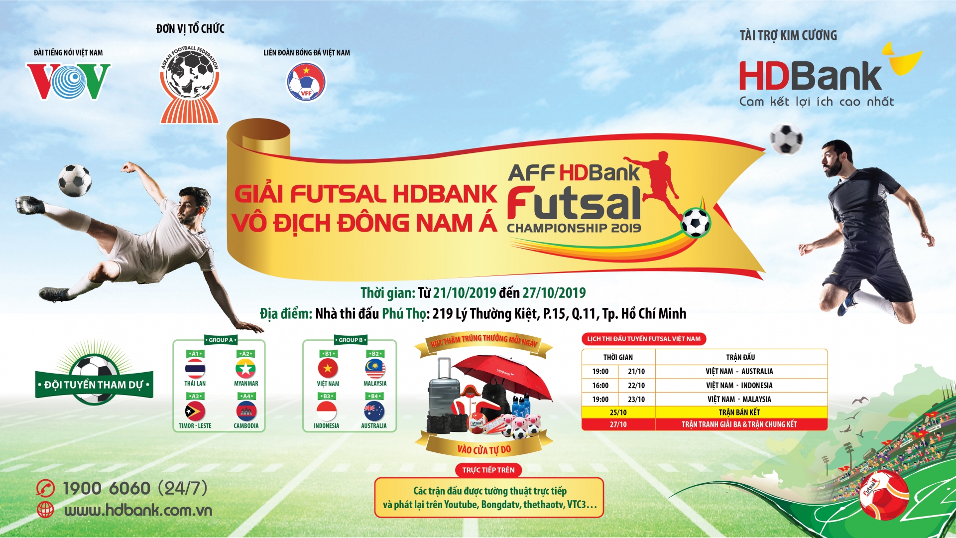 gui tiet kiem nhan qua hap dan dong hanh cung giai futsal hdbank dong nam a