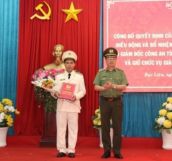 Phó Giám đốc Công an Bình Thuận về làm Giám đốc Công an tỉnh Bạc Liêu