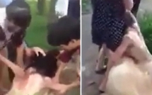 xon xao clip co dau di chup anh cuoi bi danh ghen o vinh phuc