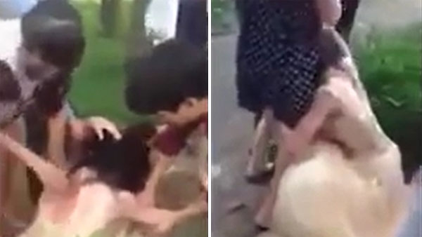 xon xao clip co dau di chup anh cuoi bi danh ghen o vinh phuc