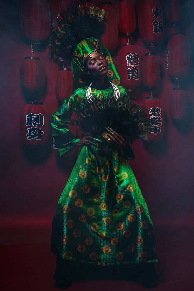 nguoi mau chau phi dep an tuong trong ao dai viet co