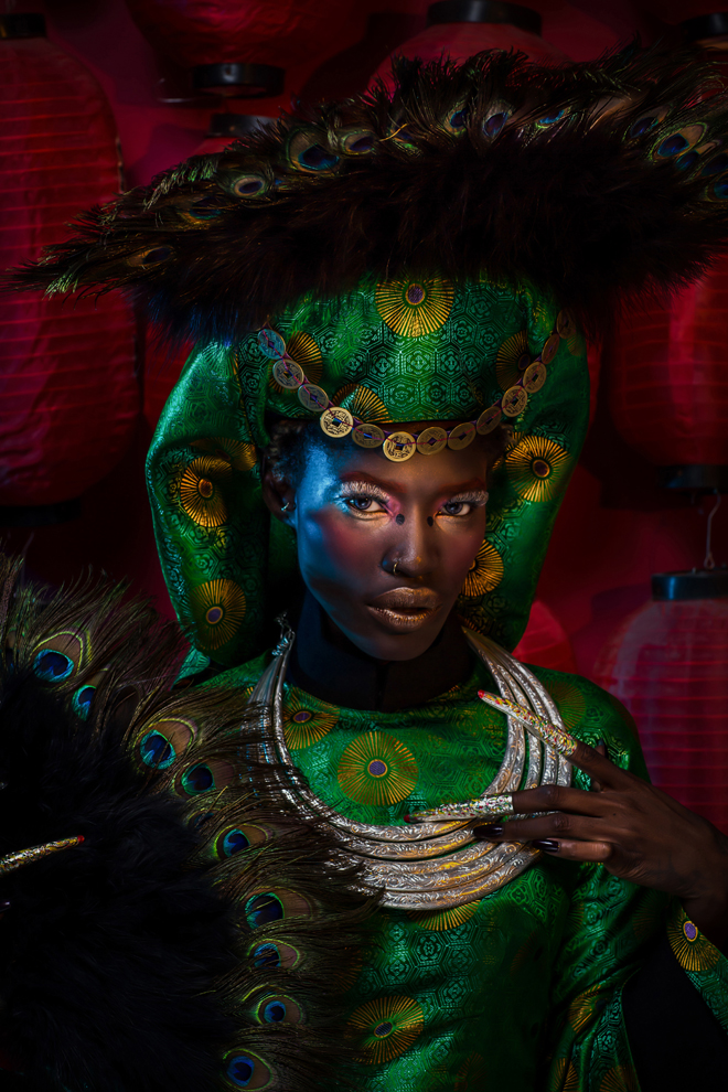 nguoi mau chau phi dep an tuong trong ao dai viet co