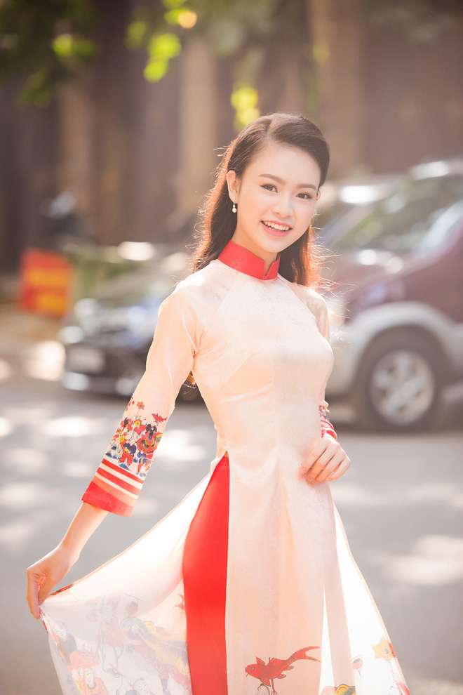 co gai vang cua hoa hau viet nam duyen dang va yeu kieu