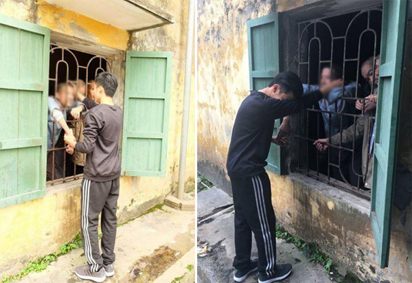 di tu thien chang trai bat khoc khi gap ban cu o trai tam than