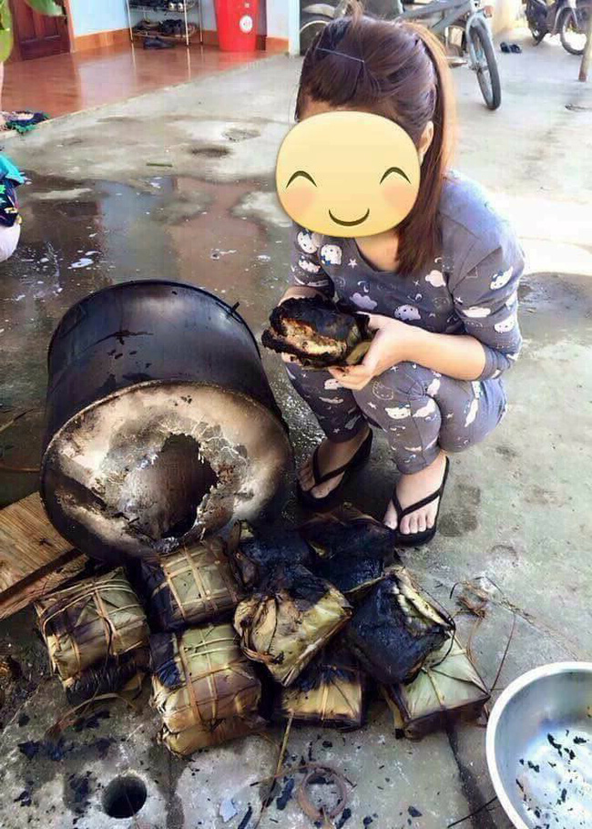 chuyen nang dau moi lan dau luoc banh chung ca noi chay nhu than