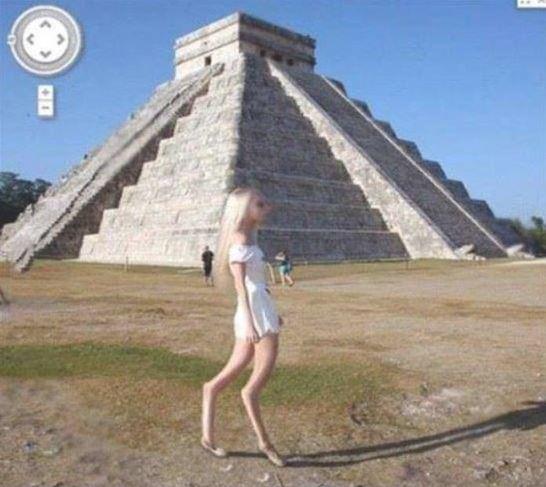 nhung buc hinh vo tinh duoc google maps chup lai khien nguoi xem hoang so