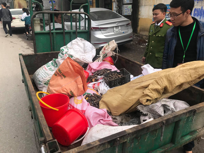 thu gom duoc 500kg vo dan quanh khu vuc hien truong vu no kinh hoang o bac ninh