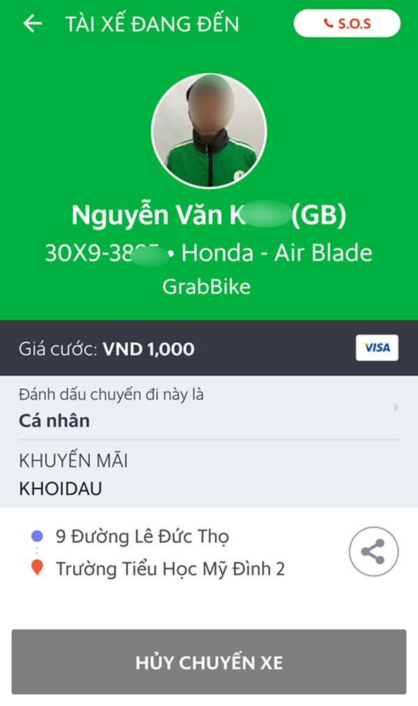 goi grab cho con di hoc 20 phut khong den don chu nha con bi tai xe nhan tin che kenh kieu