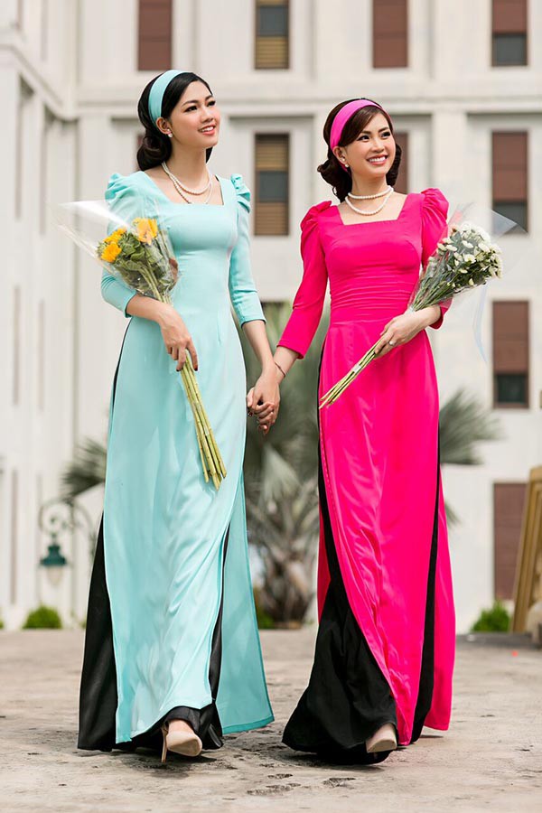 a hau diem trang thanh tu khoe sac voi ao dai cach tan