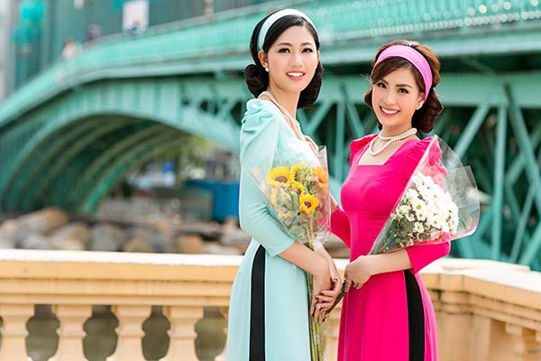 a hau diem trang thanh tu khoe sac voi ao dai cach tan