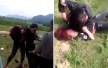 mau thuan tinh cam 2 nu sinh thpt hen nhau ra quyet dau