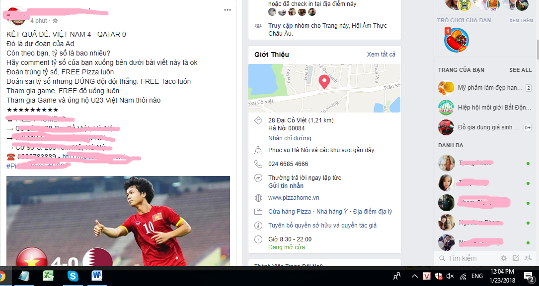 hang loat cua hang quan an dua nhau giam gia an theo tran ban ket u23 viet nam u23 qatar