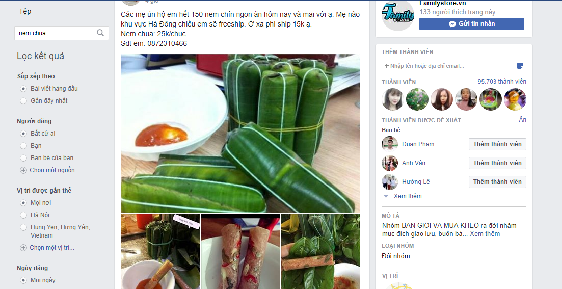 cho online nhon nhip dac san que dip can tet