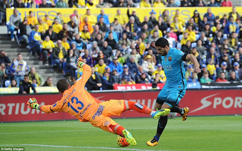 neymar va suarez lap cong barcelona danh bai las palmas