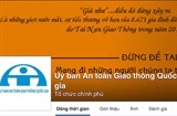 cong bo trang mang xa hoi uy ban an toan giao thong quoc gia
