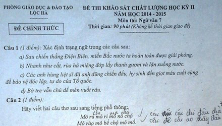 de thi ve lac troi khien hoc sinh vua phieu vua lam bai