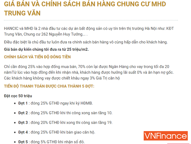 ban can ho chua du dieu kien tinh ngay ly gian va nhung canh bao tai du an mhd trung van