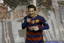 messi lap hat trick barca vui dap rayo vallecano 5 1