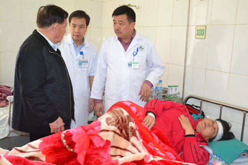 lat xe cho khach tai sa pa cac nan nhan da gan phuc hoi