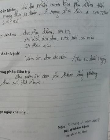 vu thai phu co giat sui bot mep khi di kham thai 1 minh benh nhan dang hon me sau ton thuong nao