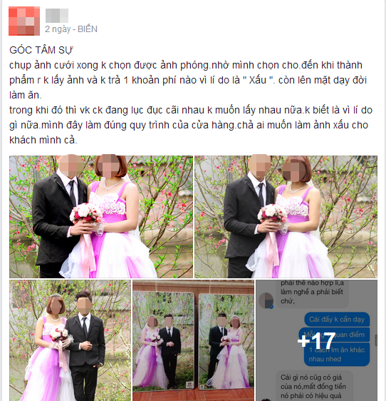 to doi vo chong quyt tien anh cuoi studio bi chi trich vi chup qua xau