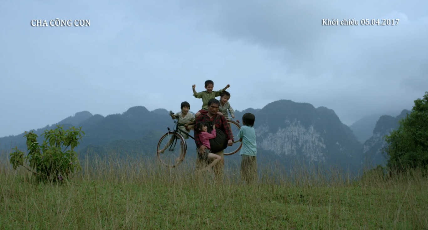 buc tranh ha giang tuyet dep trong phim cha cong con