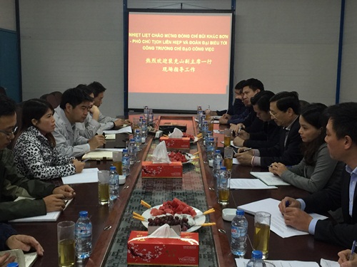 no luc de du an xay dung cong trinh cung huu nghi viet trung ve dich dung tien do