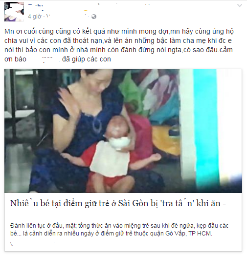 vu bao mau danh tre o sai gon phu huynh bang hoang khi cong an goi dien yeu cau don con ve