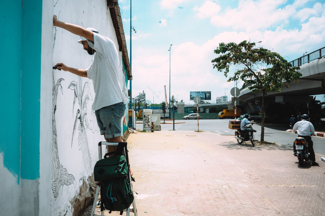 bien hoa 17 buc tuong trong con hem sai gon thanh nhung buc ve graffiti thu vi ve loai te giac
