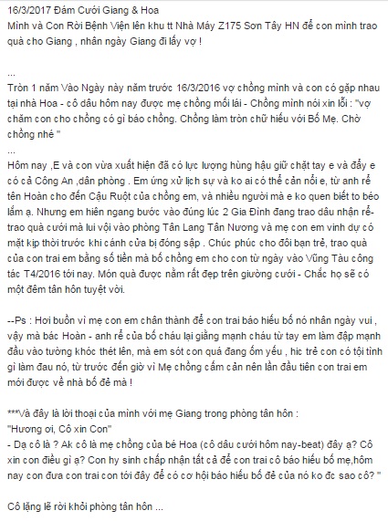 xot xa canh co gai tre be con den dam cuoi chong cung vo moi bi nha chong xua duoi