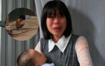 me be gai 3 tuoi bi bat coi het do dung ngoai mua ret do troi mua nen con toi het quan ao mac