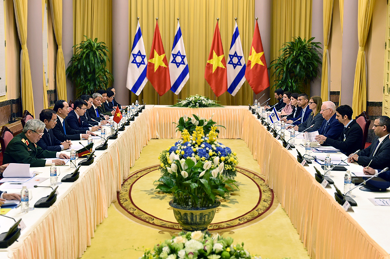 chu tich nuoc hoi dam voi tong thong israel