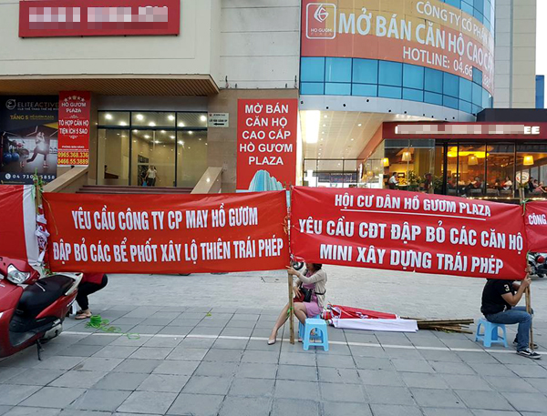 ha noi chu dau tu chan ham khong cho o to vao chung cu ho guom plaza khien giao thong tac nghen