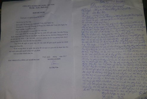 nghe an bong dung ho chieu co nguoi khac dung ten vi mat cmnd