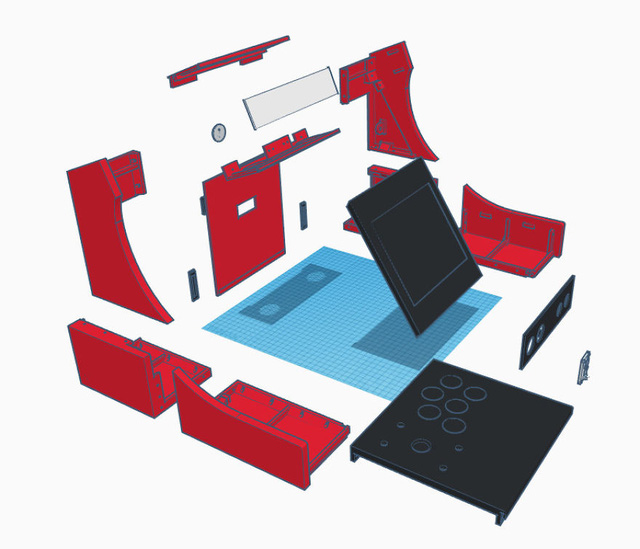 retrocade may game thung cuc doc duoc tao ra boi cong nghe in 3d