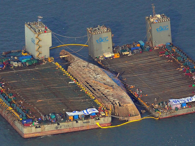 chum anh lanh nguoi voi hinh anh pha sewol gi set nghiem trong sau 3 nam chim sau duoi day dai duong
