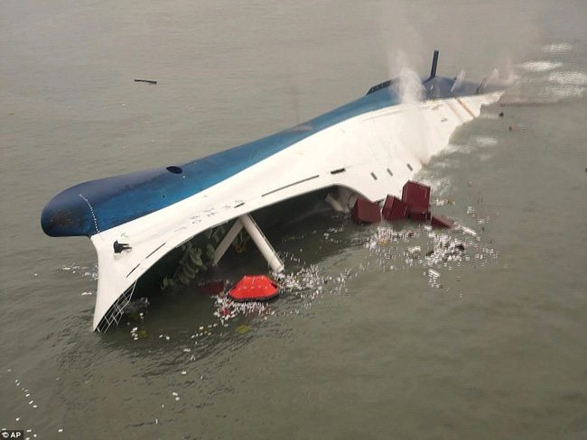chum anh lanh nguoi voi hinh anh pha sewol gi set nghiem trong sau 3 nam chim sau duoi day dai duong