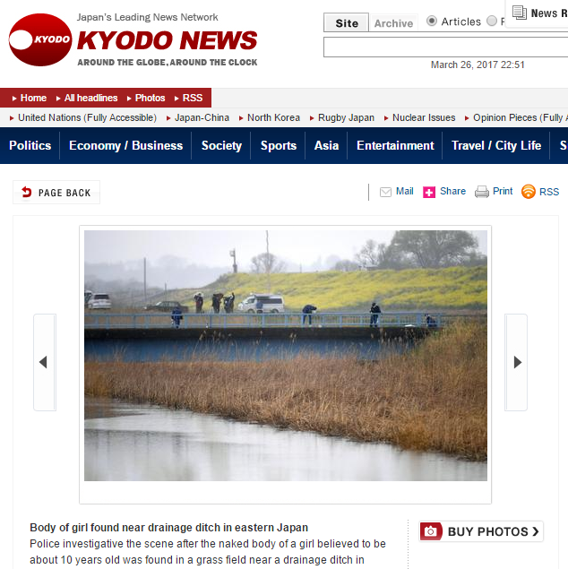 vu be gai nguoi viet duoc phat hien tu vong sau 2 ngay mat tich gay chan dong nhat ban