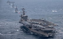 tq tien thoai luong nan vi tau san bay khoa duoc eo bien dai loan nhung yeu o bien dong