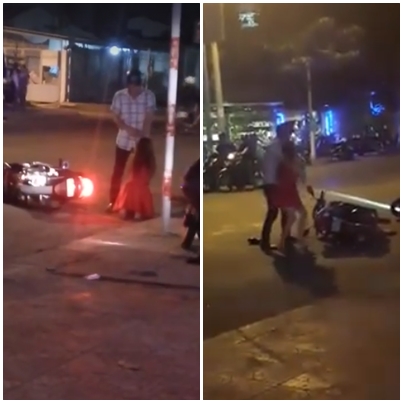 su that dang sau clip nam thanh nien danh ban gai giua duong luc dem khuya