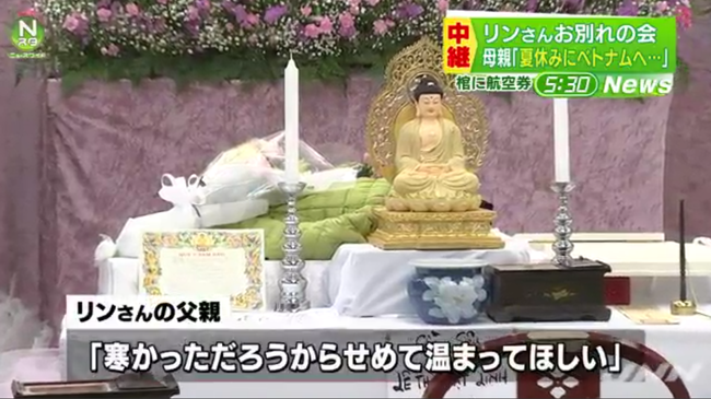 tam ve may bay ve que huong duoc dat trong quan tai cua be gai nguoi viet tu vong tai nhat