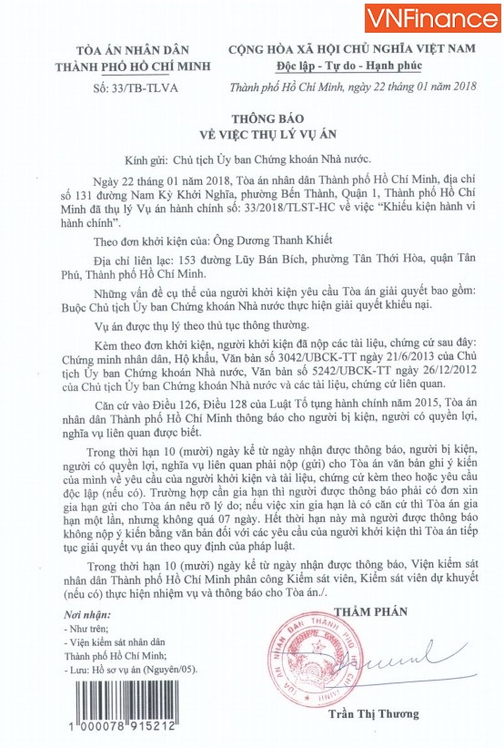 lan dau tien mot ca nhan kien uy ban chung khoan nha nuoc ra toa