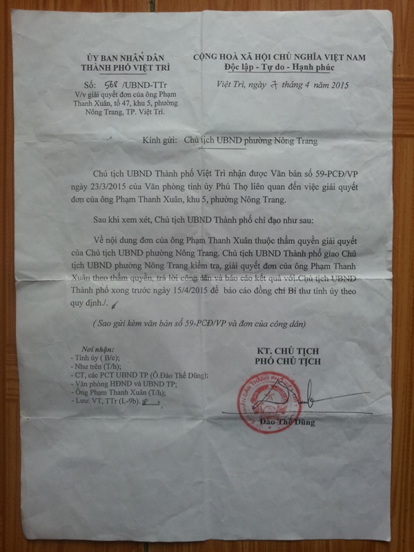 phuong nong trang viet tri phu tho day trach nhiem giai quyet len thanh pho