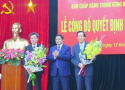 bo chinh tri quyet dinh nhan su 5 co quan trung uong