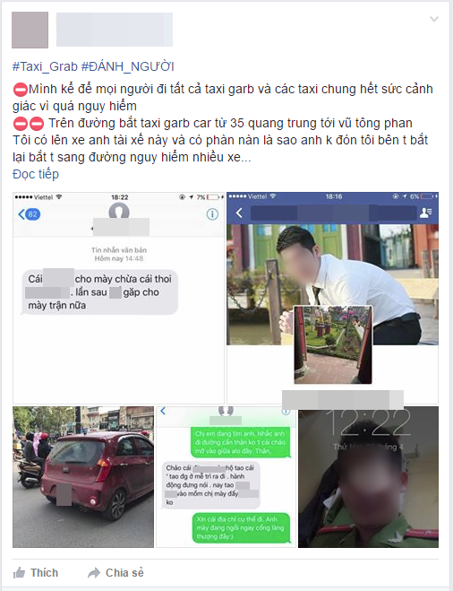 nu hanh khach o ha noi to bi tai xe grab hanh hung sau khi cai va ve chuyen sang duong don xe