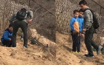 trung quoc di choi so thu du khach nhay vao chuong vat long chim cong de lam qua luu niem