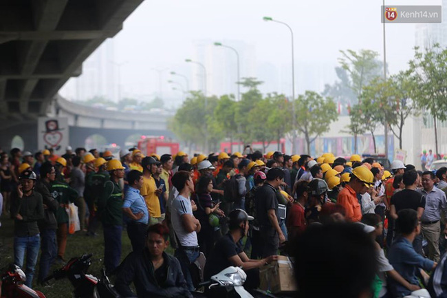 ha noi chay lon nha xuong hang tram m2 gan toa nha keangnam