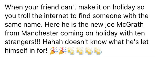 bi ban bo bom ngay truoc gio di du lich nhom ban len facebook tim nguoi la thay the