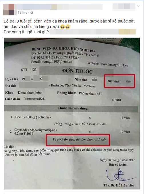 be trai 9 tuoi di kham rang duoc ke thuoc dat am dao va dan kieng ruou bia