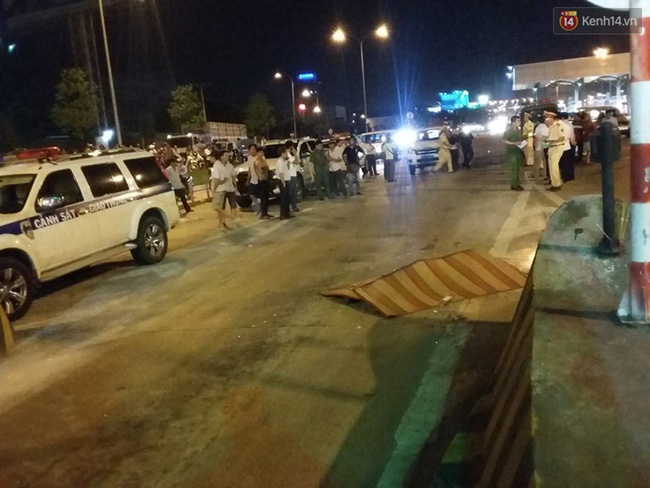 thieu ta csgt bi can tu vong sau khi bam guong chieu hau va truot nga